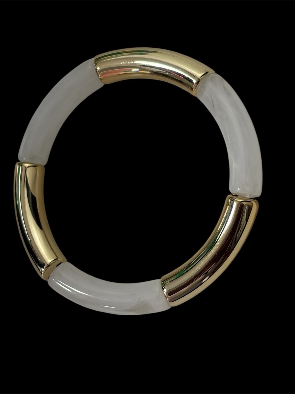 Vintage style elastic minimalist bangle bracelet
